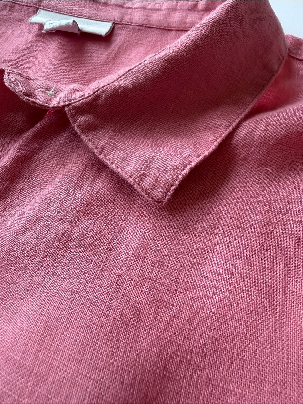 J. Jill Love Linen Rose Button-Down Tunic Linen Shirt 3X - Picture 7 of 11